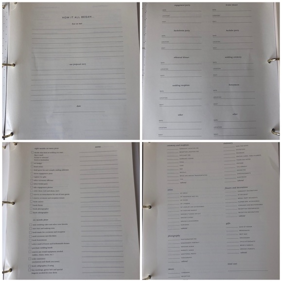 Kate Spade New York Bridal Planner - Brushy Rose Bridal Planner (NWT) - Picture 13 of 16